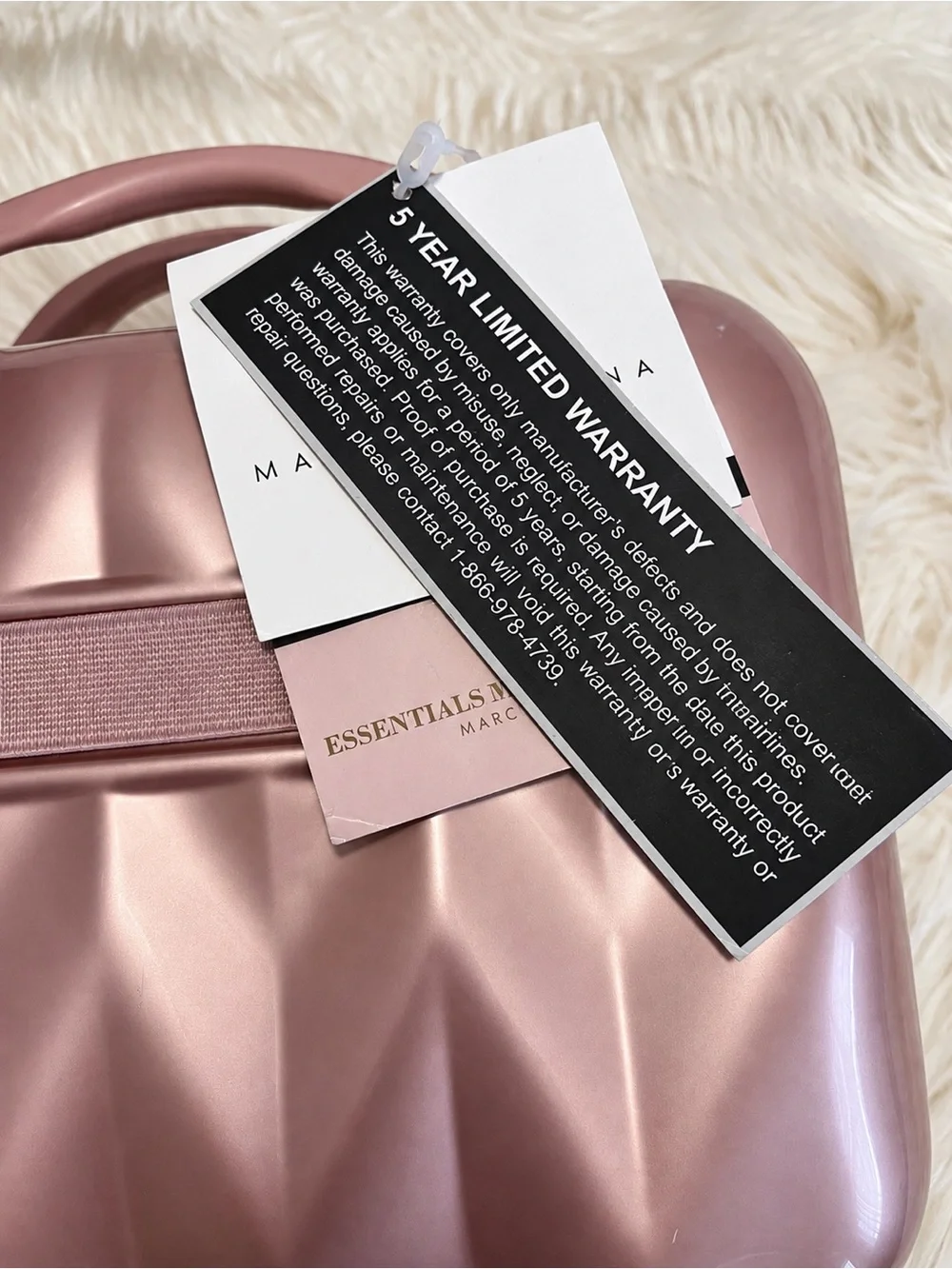 Marcy McKenna Essentials Milan Beauty Case Blush Pink Rose Gold NWT